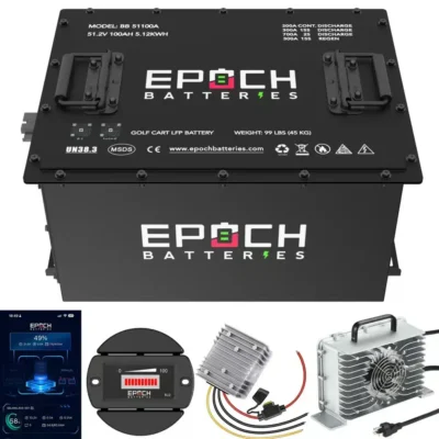 Epoch Lithium Battery 48V 100Ah Complete Kit (LiFePO4) Epoch Lithium (LiFePO4) Battery 48V 100Ah